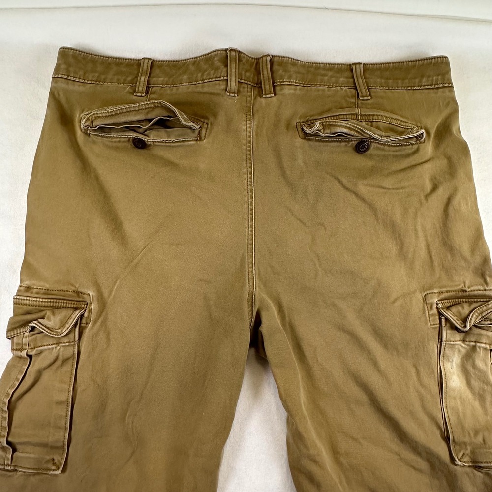 Sonoma Goods For Life Mens 38x31 Flexwear Cargo Pants Khaki Tan Straight Leg - Picture 11 of 12